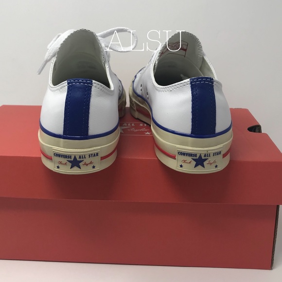 Converse Chuck 70 OX Leather White Blue W AUTHENT - Picture 4 of 8